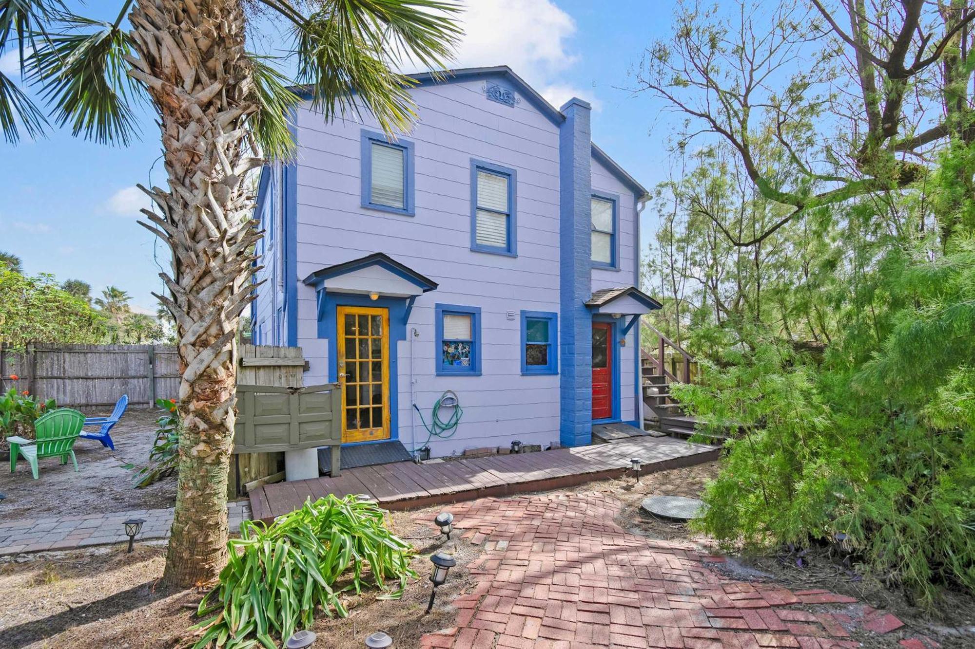 Marvelous Mermaid Bungalow, Dog-Friendly Upstairs Apt In Prime Vilano Beach St. Augustine Exterior photo